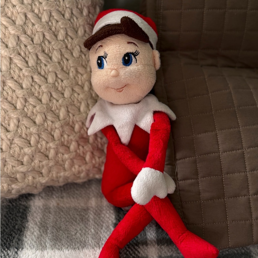 Red Elf Holiday Plush Toy